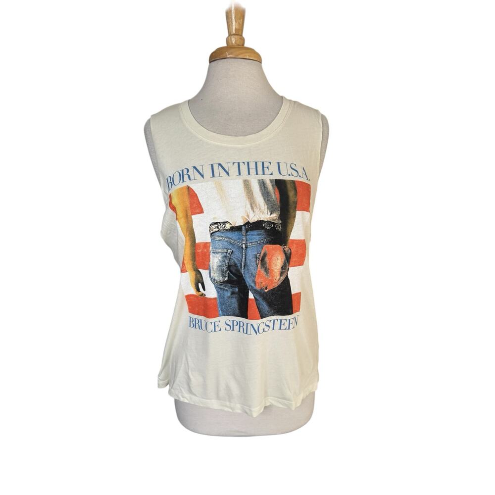 LETLUV Anthropologie *NEW* Bruce Springsteen Born In The USA Tank Medium Womens